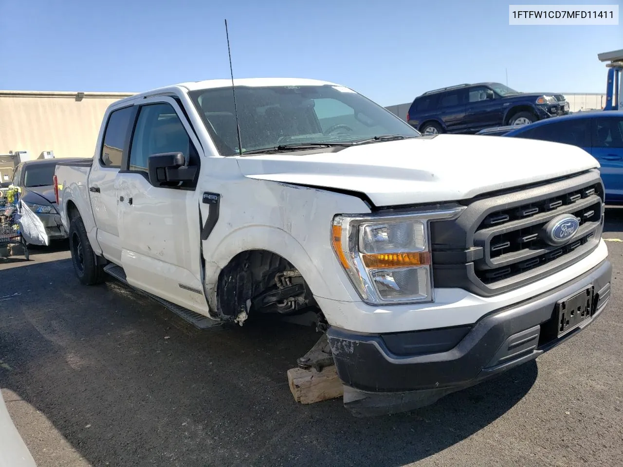 2021 Ford F150 Supercrew VIN: 1FTFW1CD7MFD11411 Lot: 74180004