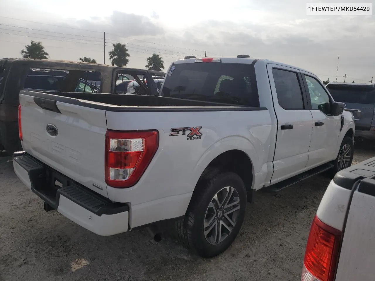 2021 Ford F150 Supercrew VIN: 1FTEW1EP7MKD54429 Lot: 74442474