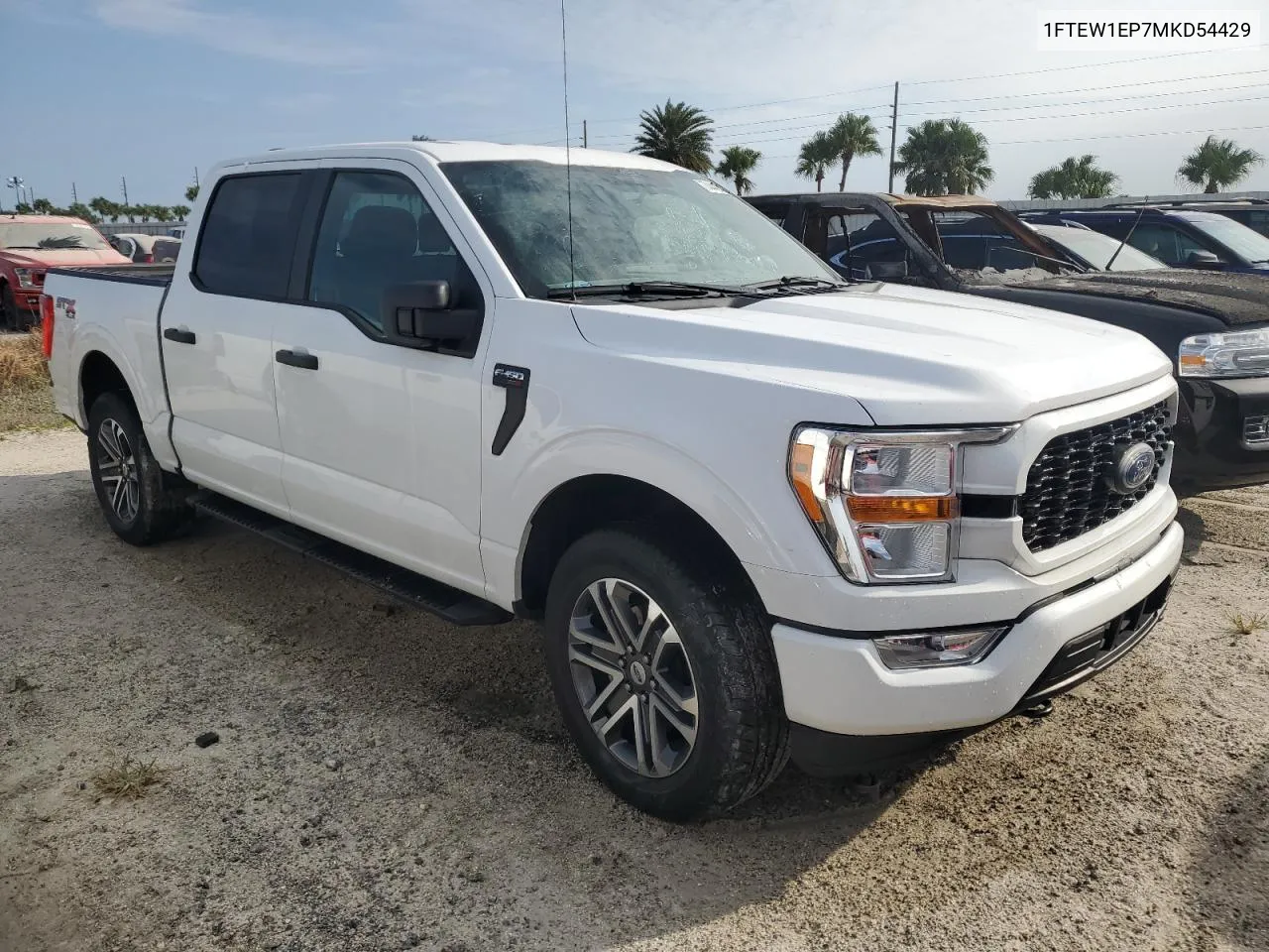 2021 Ford F150 Supercrew VIN: 1FTEW1EP7MKD54429 Lot: 74442474