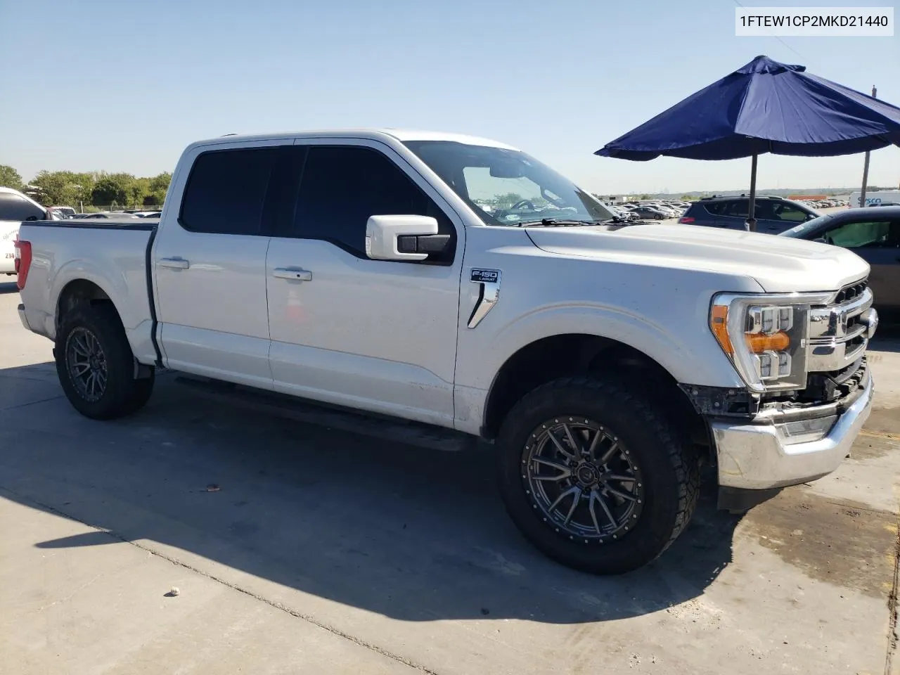 2021 Ford F150 Supercrew VIN: 1FTEW1CP2MKD21440 Lot: 74574364