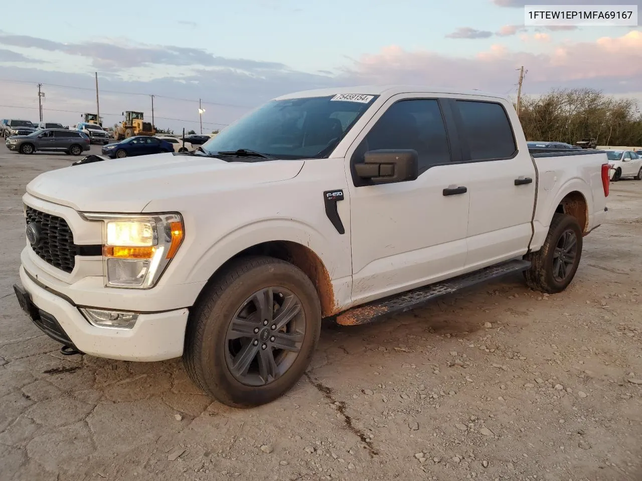 2021 Ford F150 Supercrew VIN: 1FTEW1EP1MFA69167 Lot: 75459154