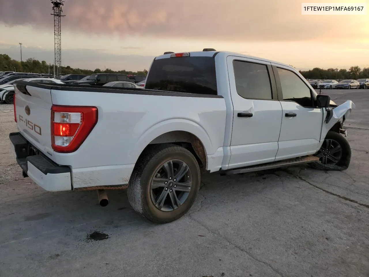 2021 Ford F150 Supercrew VIN: 1FTEW1EP1MFA69167 Lot: 75459154