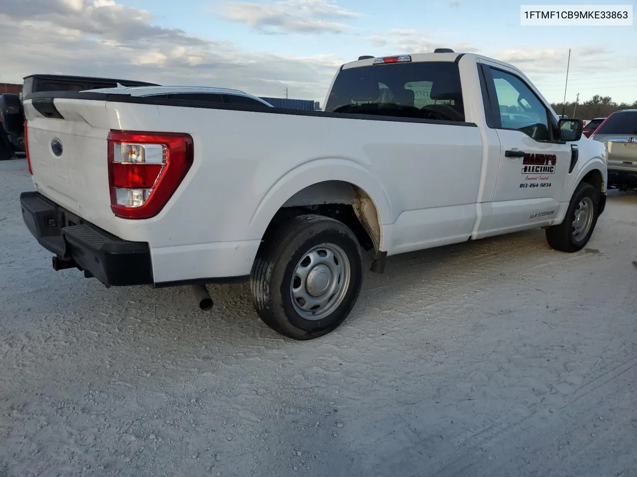 2021 Ford F150 VIN: 1FTMF1CB9MKE33863 Lot: 77377094