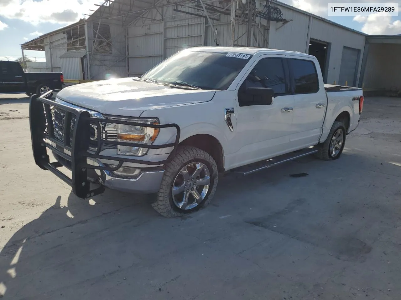 2021 Ford F150 Supercrew VIN: 1FTFW1E86MFA29289 Lot: 77581194