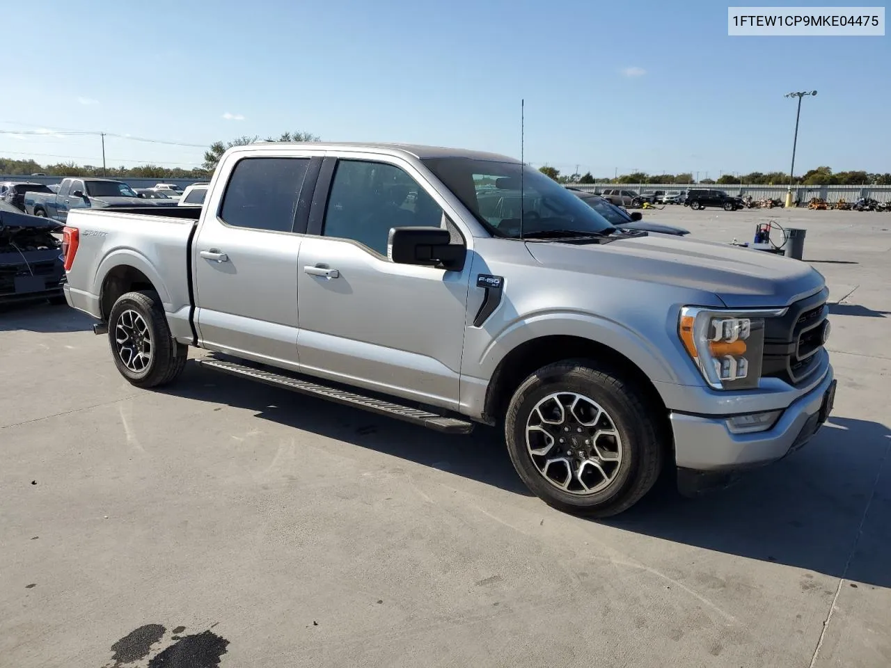 2021 Ford F150 Supercrew VIN: 1FTEW1CP9MKE04475 Lot: 77660484