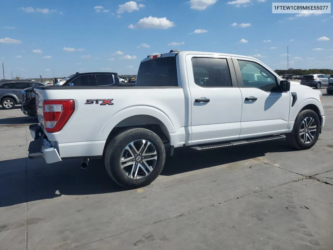 2021 Ford F150 Supercrew VIN: 1FTEW1C89MKE55077 Lot: 77783054