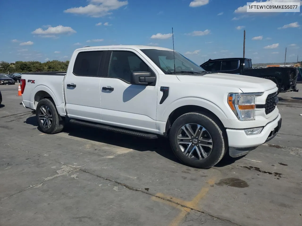 2021 Ford F150 Supercrew VIN: 1FTEW1C89MKE55077 Lot: 77783054