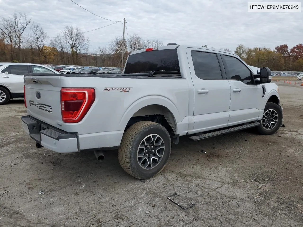 2021 Ford F150 Supercrew VIN: 1FTEW1EP9MKE78945 Lot: 77880674