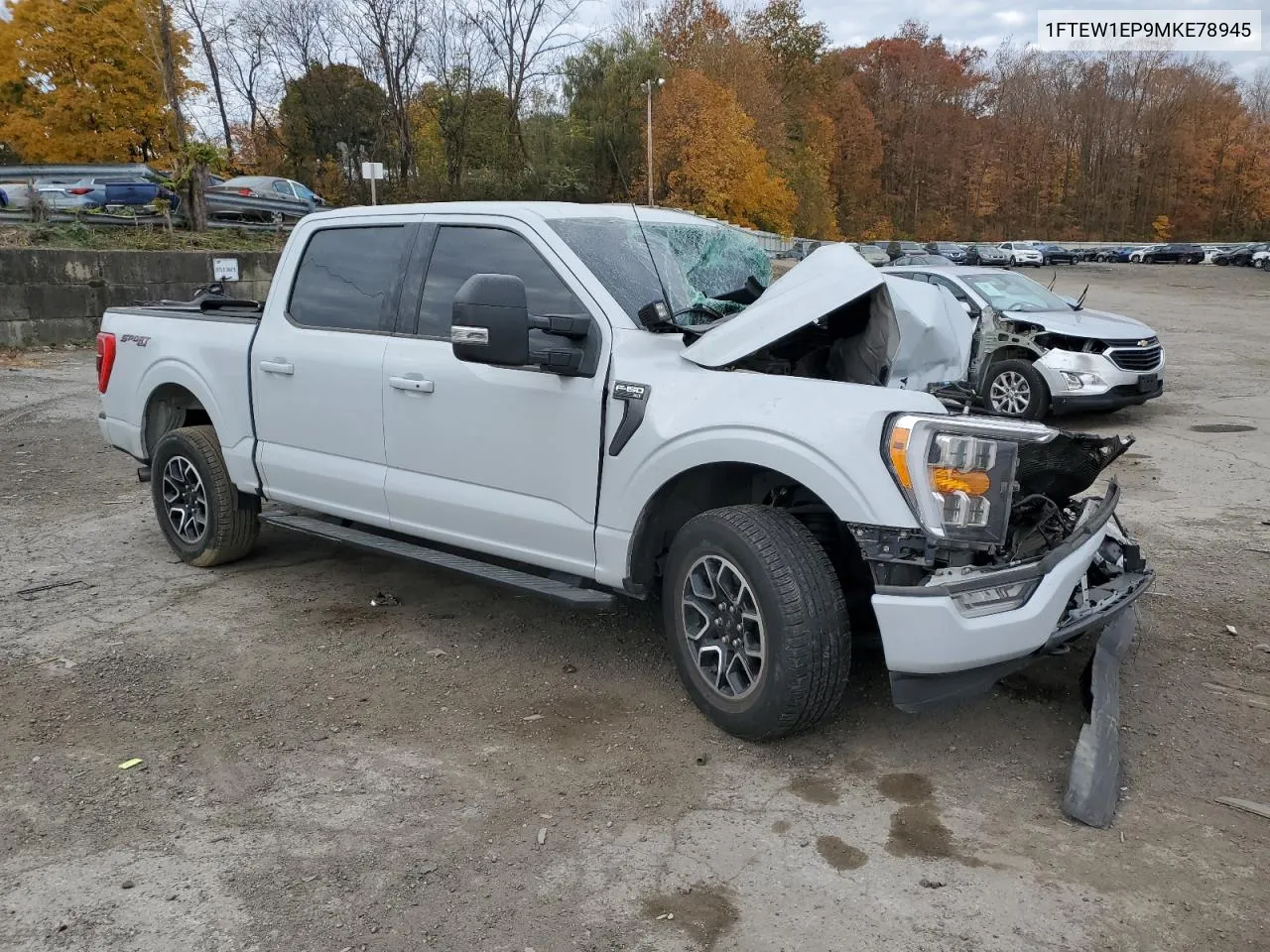 2021 Ford F150 Supercrew VIN: 1FTEW1EP9MKE78945 Lot: 77880674