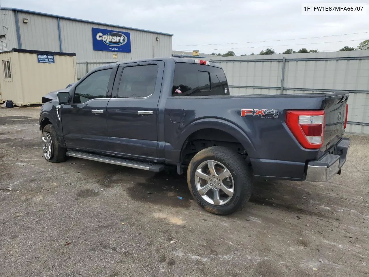 2021 Ford F150 Supercrew VIN: 1FTFW1E87MFA66707 Lot: 78738424