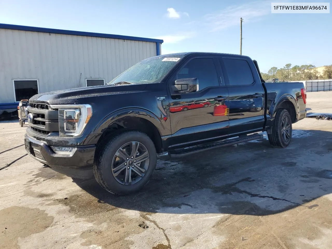 2021 Ford F150 Supercrew VIN: 1FTFW1E83MFA96674 Lot: 78901014