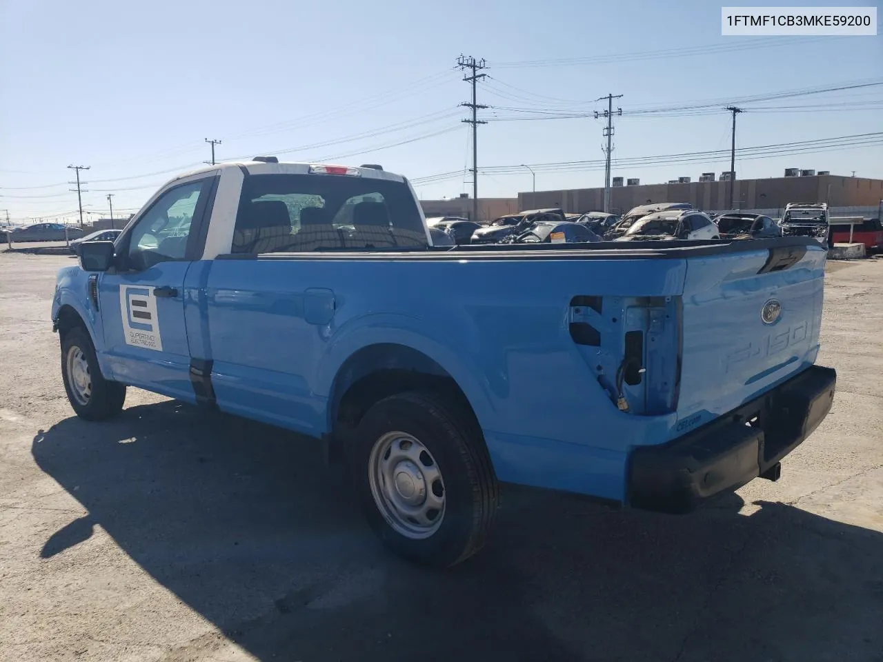 2021 Ford F150 VIN: 1FTMF1CB3MKE59200 Lot: 79060924