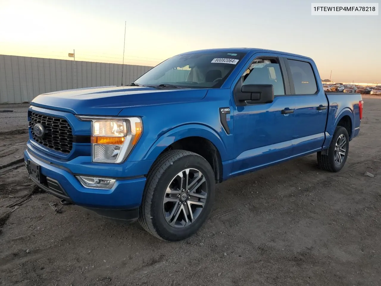 2021 Ford F150 Supercrew VIN: 1FTEW1EP4MFA78218 Lot: 80082064