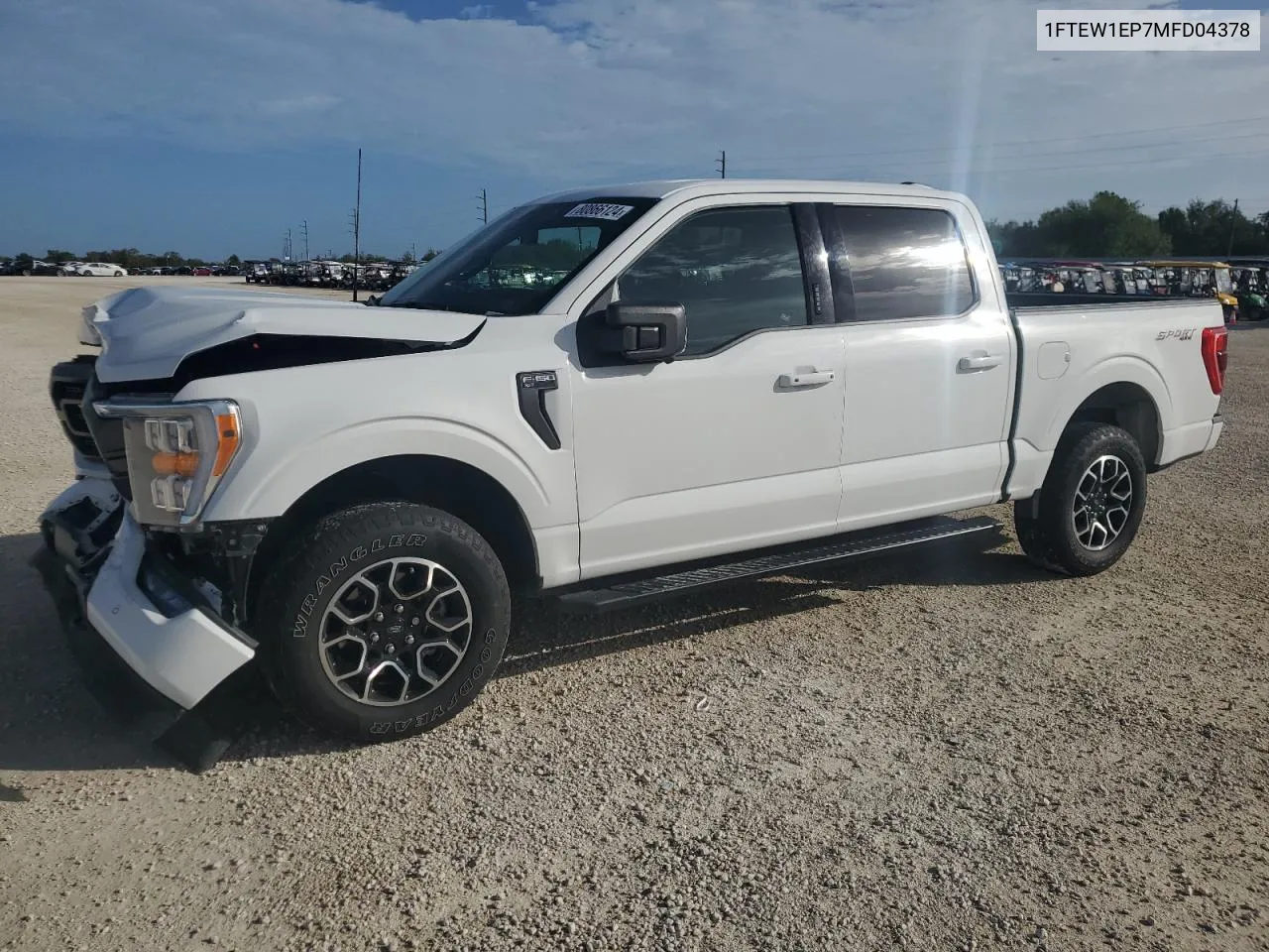 2021 Ford F150 Supercrew VIN: 1FTEW1EP7MFD04378 Lot: 80866124