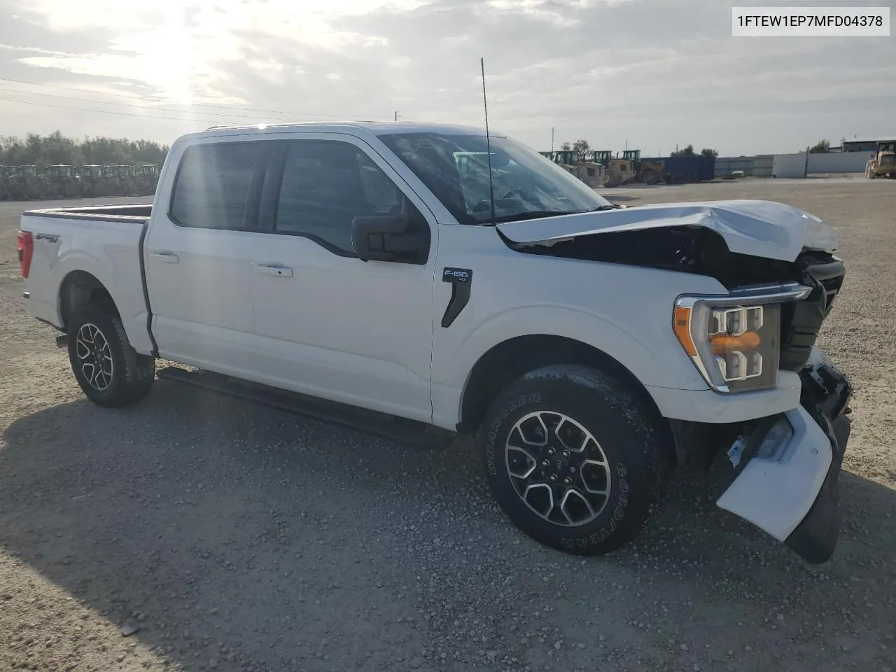 2021 Ford F150 Supercrew VIN: 1FTEW1EP7MFD04378 Lot: 80866124