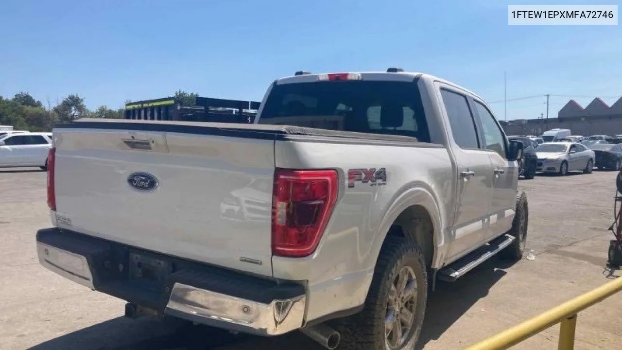 2021 Ford F150 Supercrew VIN: 1FTEW1EPXMFA72746 Lot: 81860314