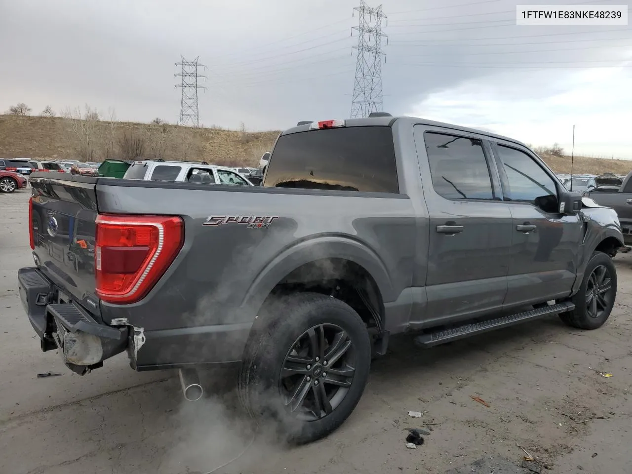 1FTFW1E83NKE48239 2022 Ford F150 Supercrew