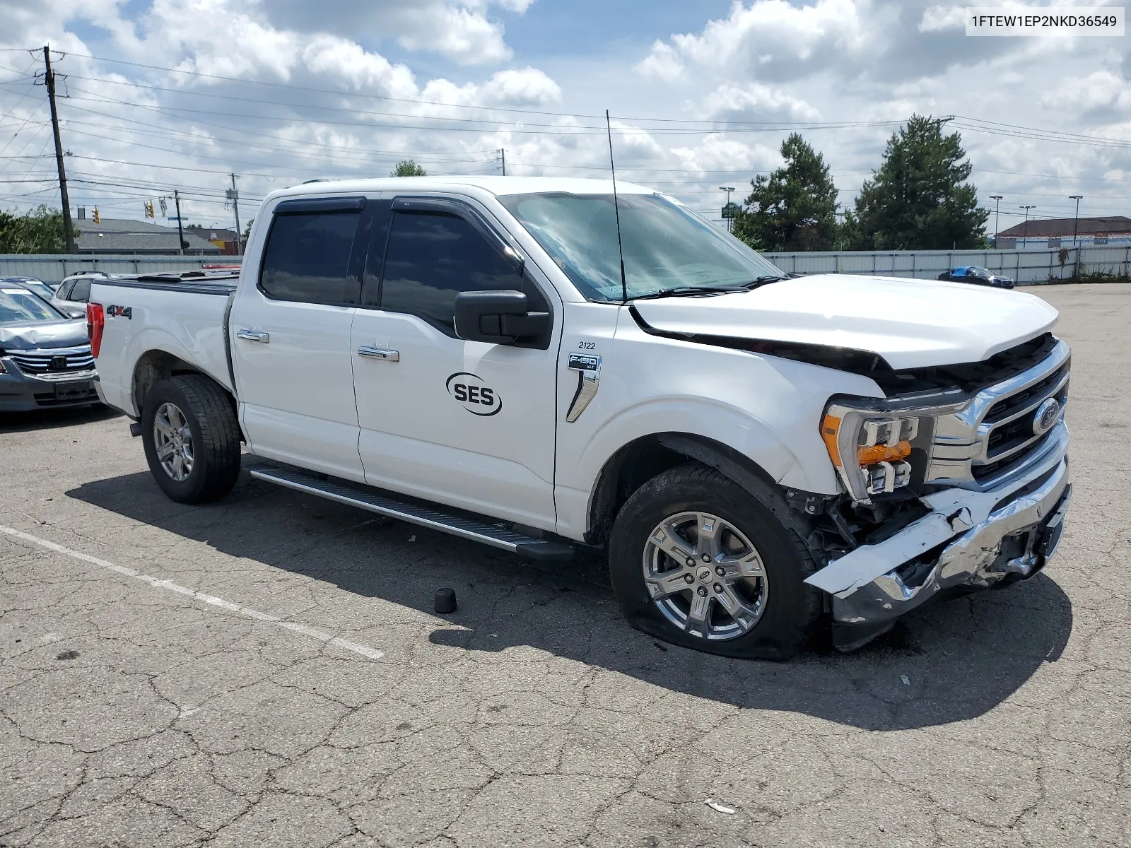 2022 Ford F150 Supercrew VIN: 1FTEW1EP2NKD36549 Lot: 57442754