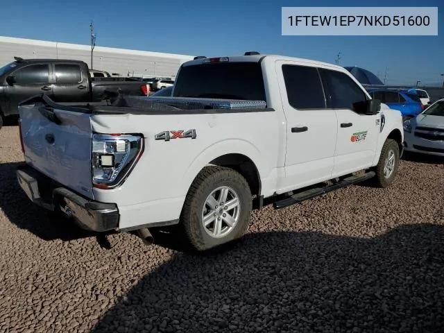 2022 Ford F150 Supercrew VIN: 1FTEW1EP7NKD51600 Lot: 58343804