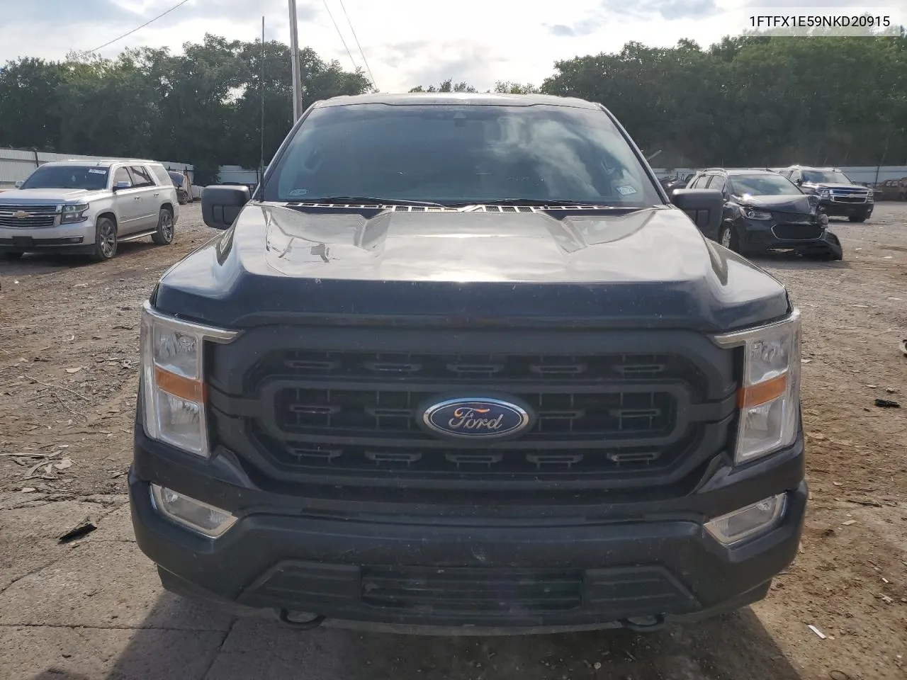 2022 Ford F150 Super Cab VIN: 1FTFX1E59NKD20915 Lot: 58600114