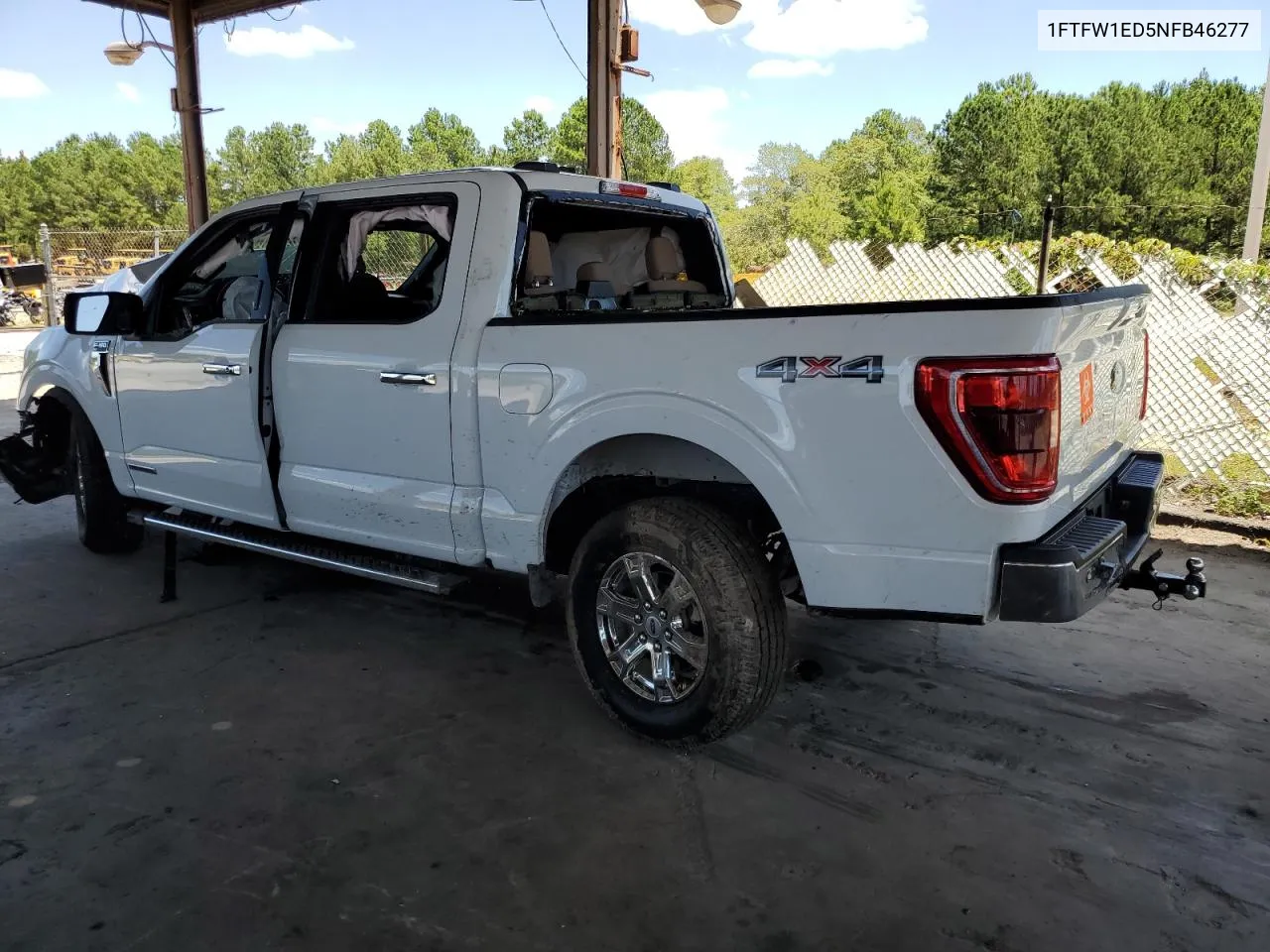 2022 Ford F150 Supercrew VIN: 1FTFW1ED5NFB46277 Lot: 59989434