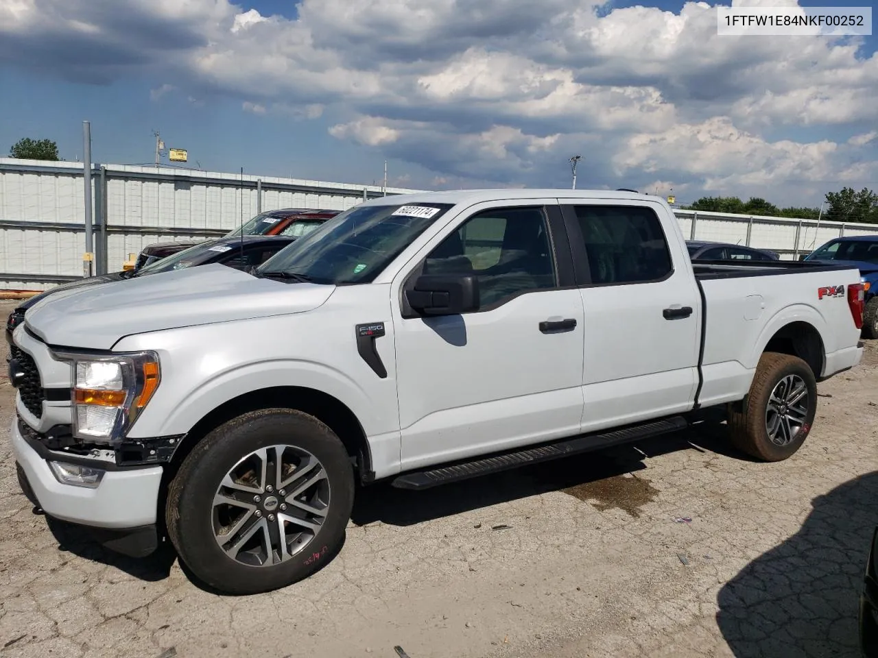 2022 Ford F150 Supercrew VIN: 1FTFW1E84NKF00252 Lot: 60221174