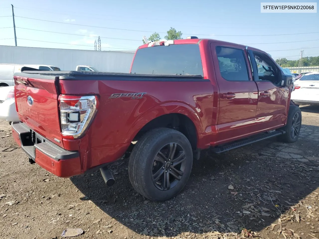 1FTEW1EP5NKD20068 2022 Ford F150 Supercrew