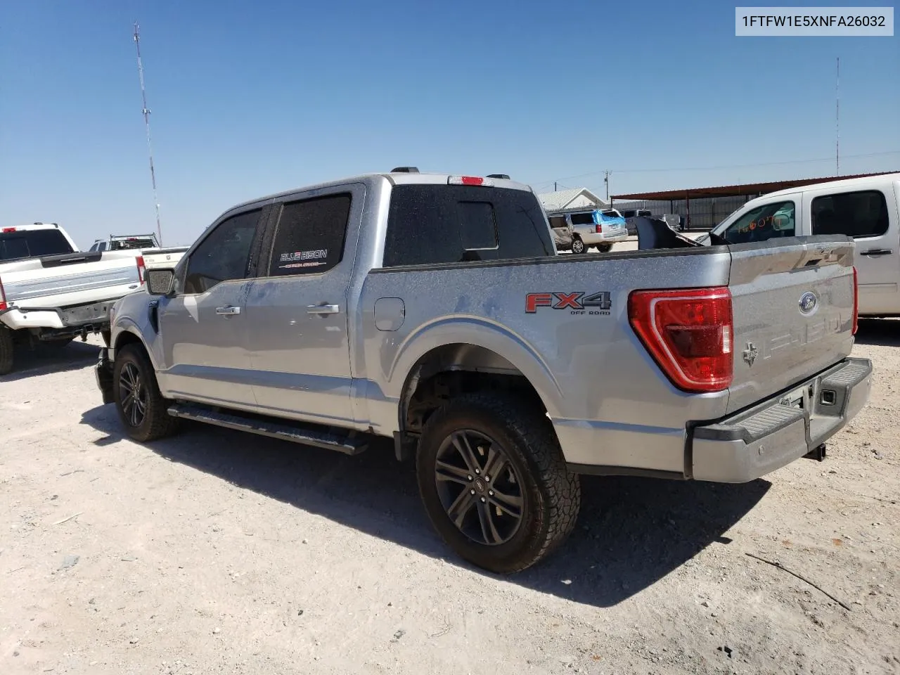 2022 Ford F150 Supercrew VIN: 1FTFW1E5XNFA26032 Lot: 61381544