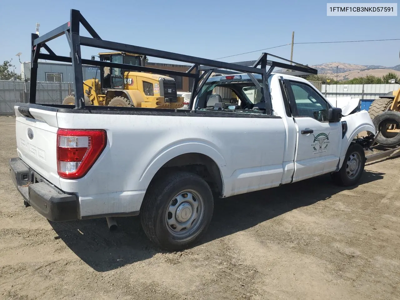 2022 Ford F150 VIN: 1FTMF1CB3NKD57591 Lot: 61706854