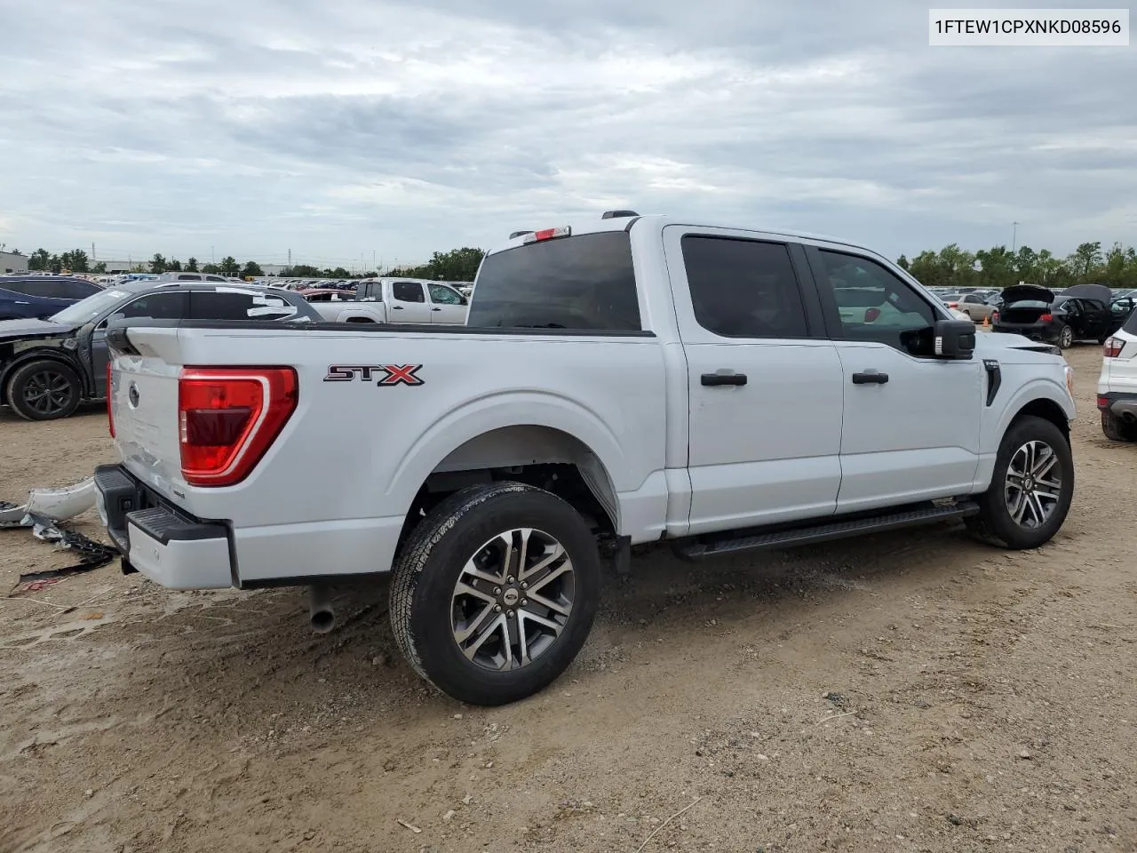 2022 Ford F150 Supercrew VIN: 1FTEW1CPXNKD08596 Lot: 62125674