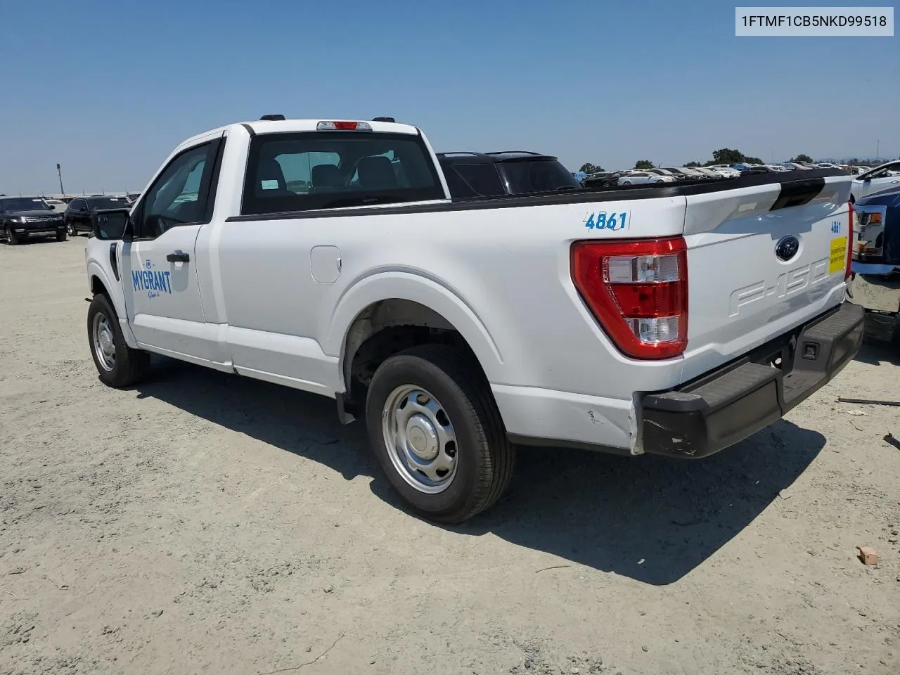 2022 Ford F150 VIN: 1FTMF1CB5NKD99518 Lot: 62613114