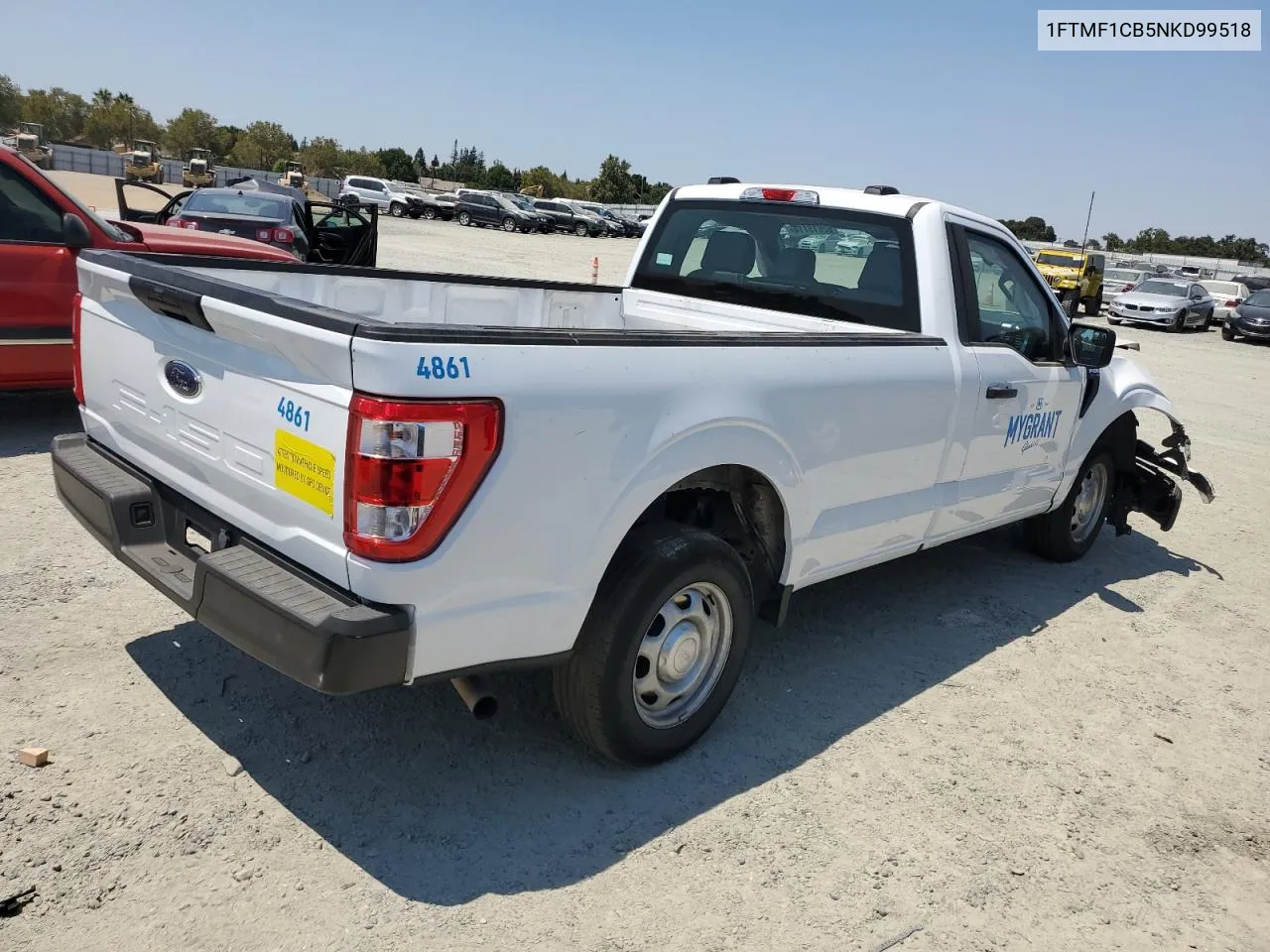 2022 Ford F150 VIN: 1FTMF1CB5NKD99518 Lot: 62613114