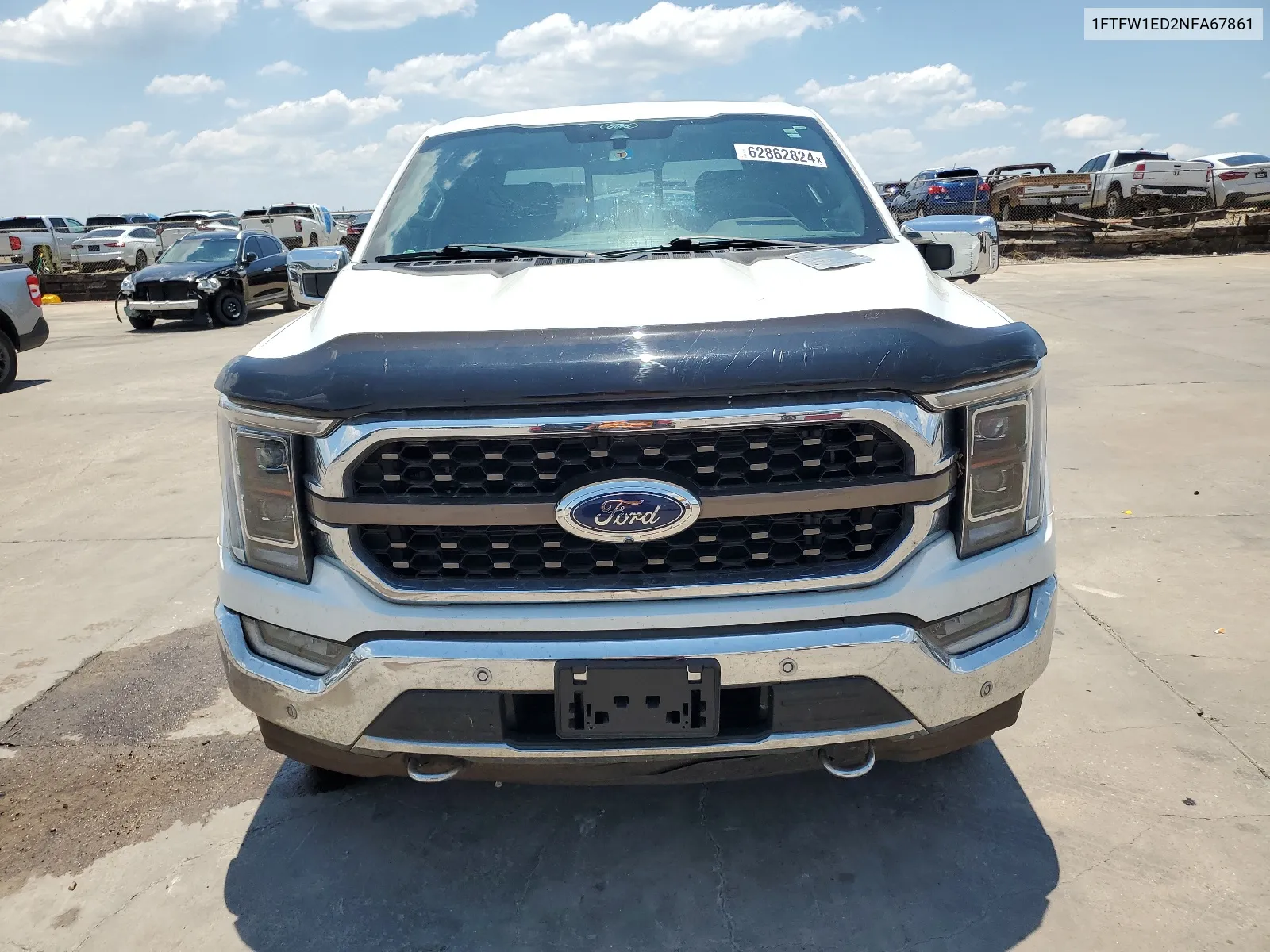 2022 Ford F150 Supercrew VIN: 1FTFW1ED2NFA67861 Lot: 62862824