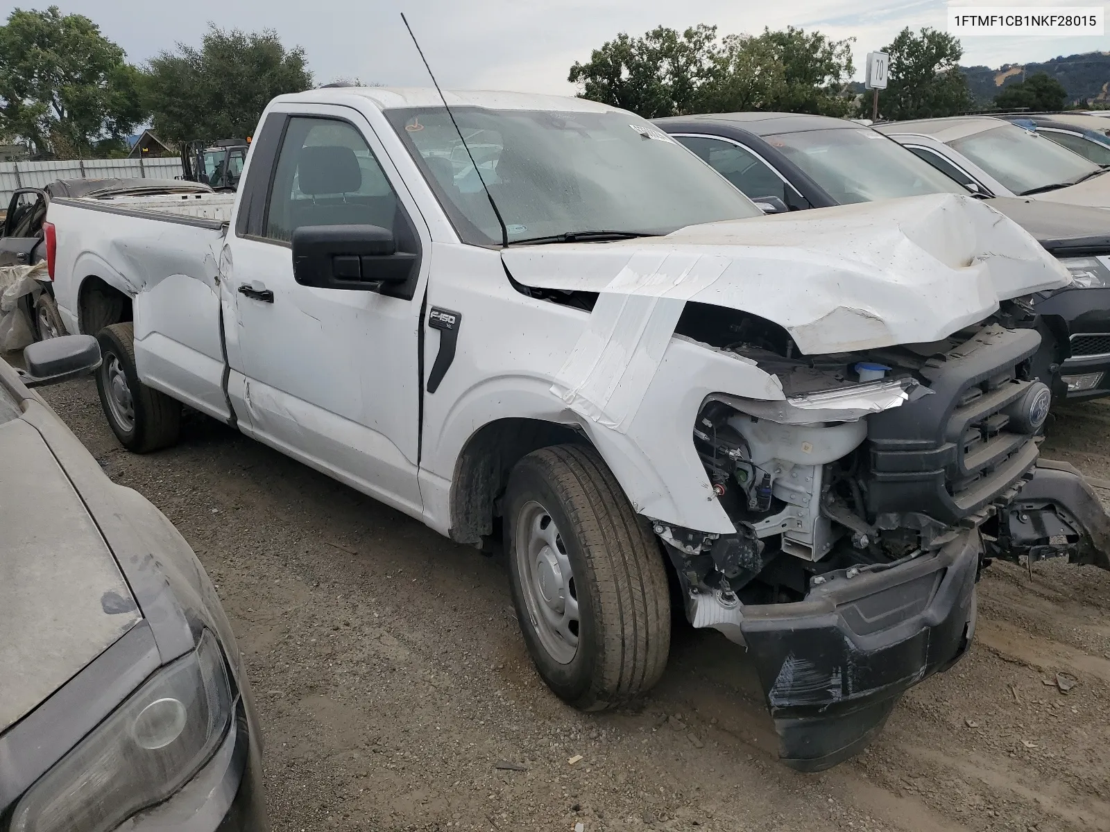 2022 Ford F150 VIN: 1FTMF1CB1NKF28015 Lot: 63588294