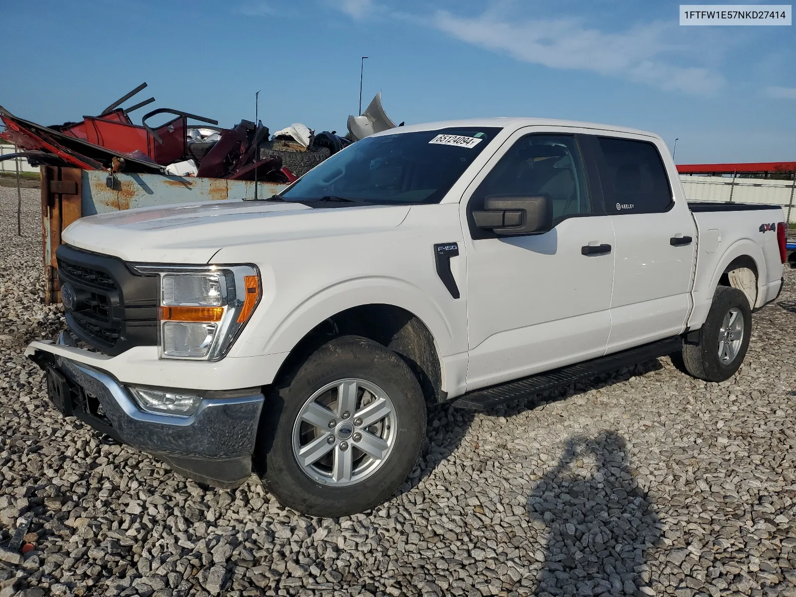 2022 Ford F150 Supercrew VIN: 1FTFW1E57NKD27414 Lot: 65124094