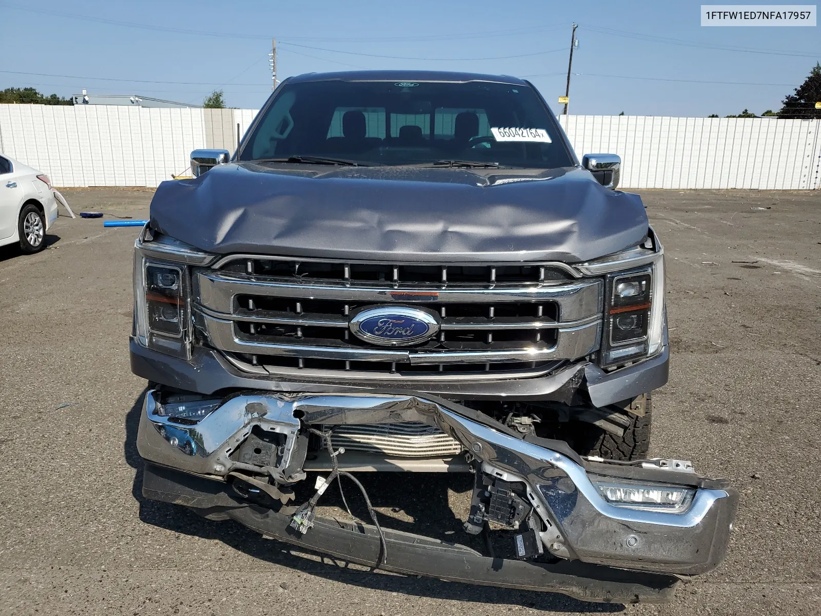 2022 Ford F150 Supercrew VIN: 1FTFW1ED7NFA17957 Lot: 66042764