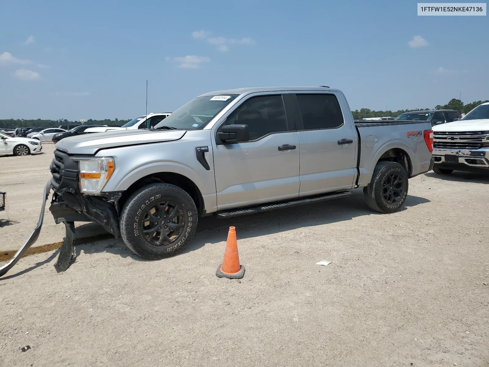 2022 Ford F150 Supercrew VIN: 1FTFW1E52NKE47136 Lot: 66583554