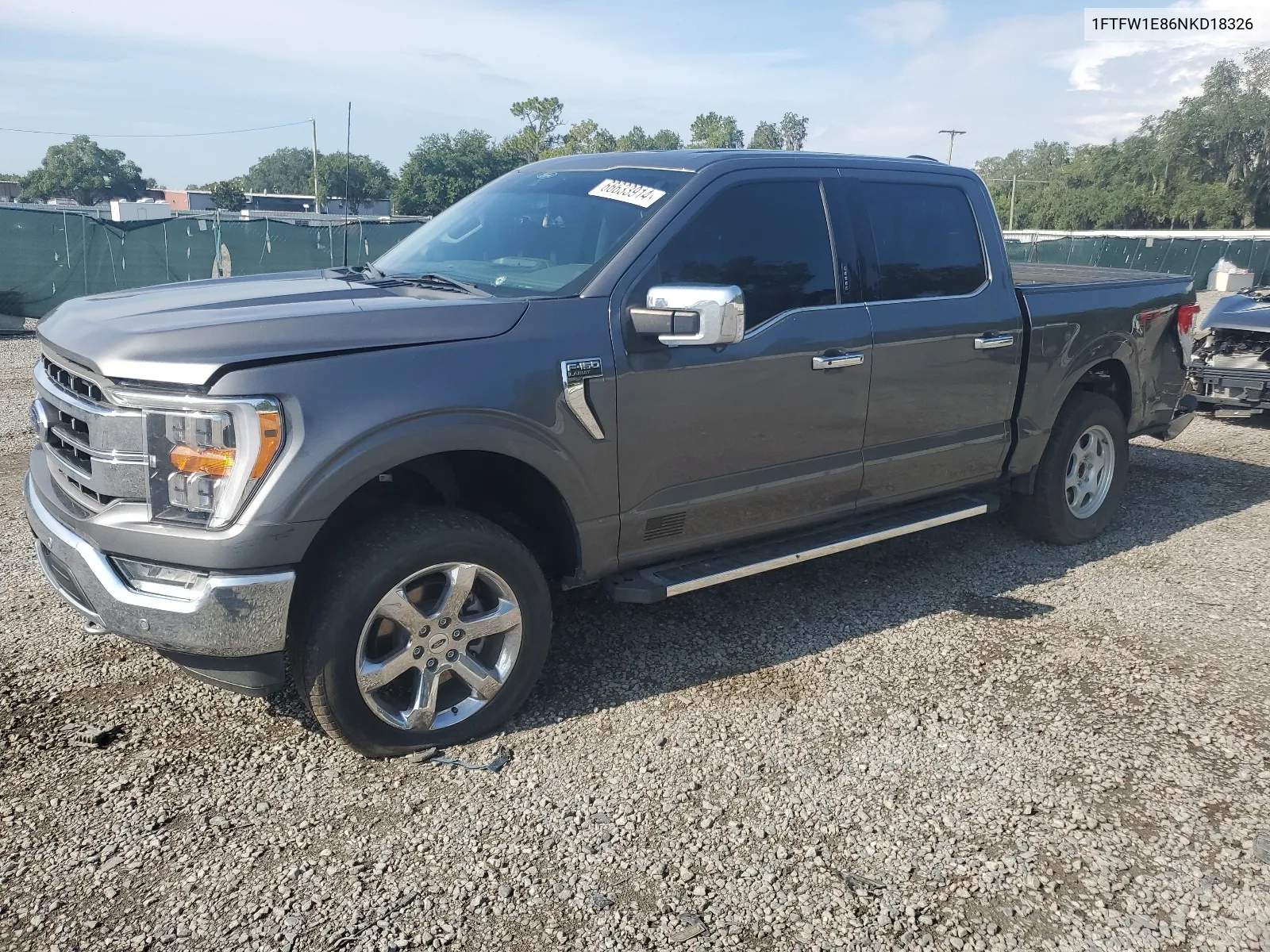 2022 Ford F150 Supercrew VIN: 1FTFW1E86NKD18326 Lot: 66633914