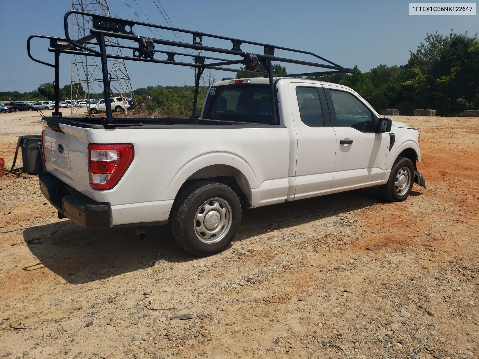 2022 Ford F150 Super Cab VIN: 1FTEX1CB6NKF22647 Lot: 66650244