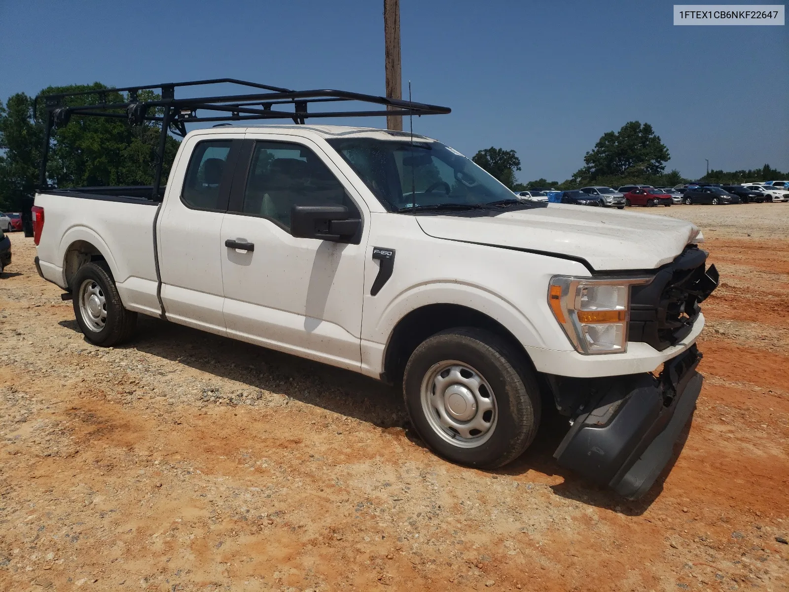 2022 Ford F150 Super Cab VIN: 1FTEX1CB6NKF22647 Lot: 66650244