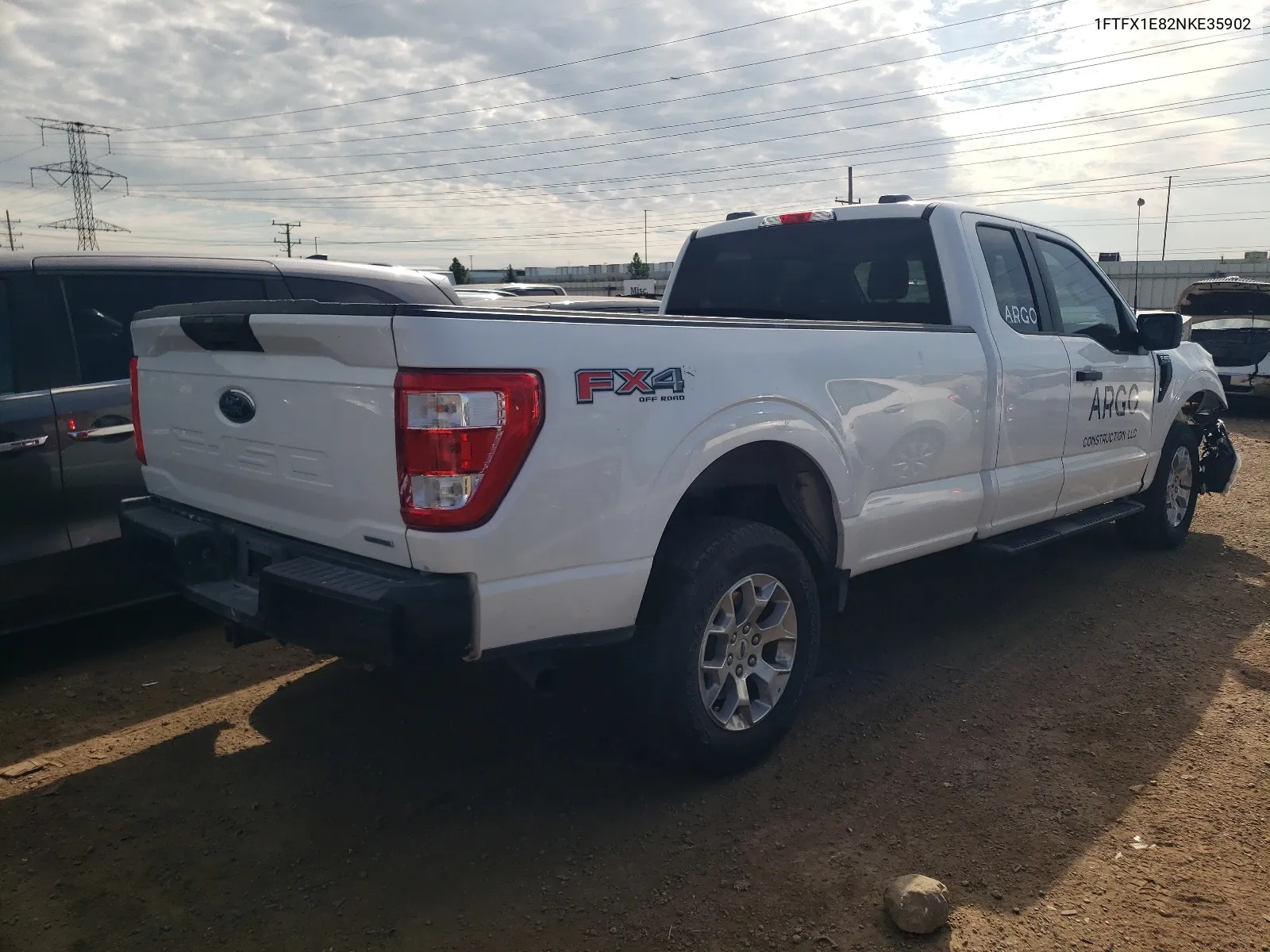 2022 Ford F150 Super Cab VIN: 1FTFX1E82NKE35902 Lot: 66928704