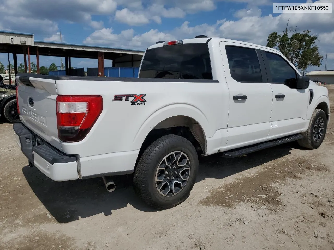 1FTFW1E5XNKF10550 2022 Ford F150 Supercrew