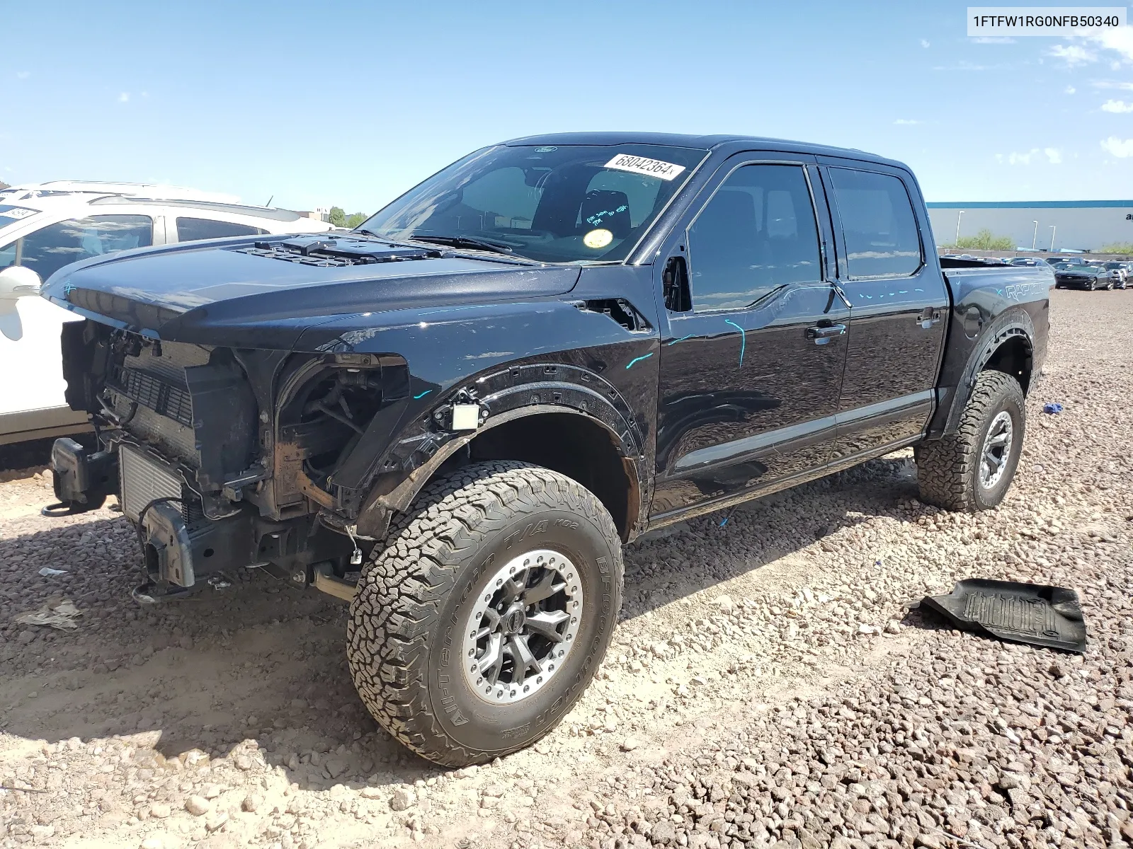 2022 Ford F150 Raptor VIN: 1FTFW1RG0NFB50340 Lot: 68042364