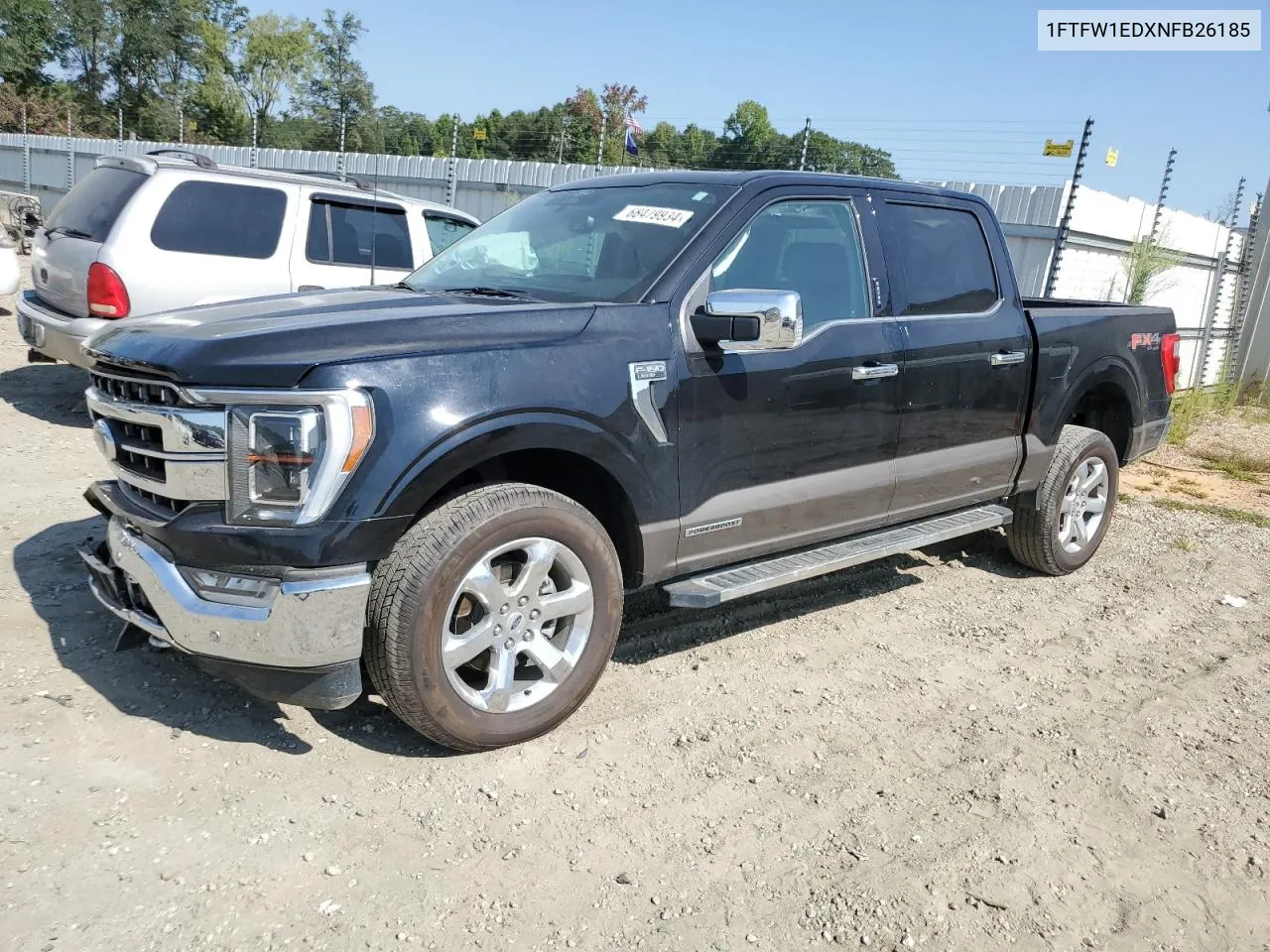 2022 Ford F150 Supercrew VIN: 1FTFW1EDXNFB26185 Lot: 68479934