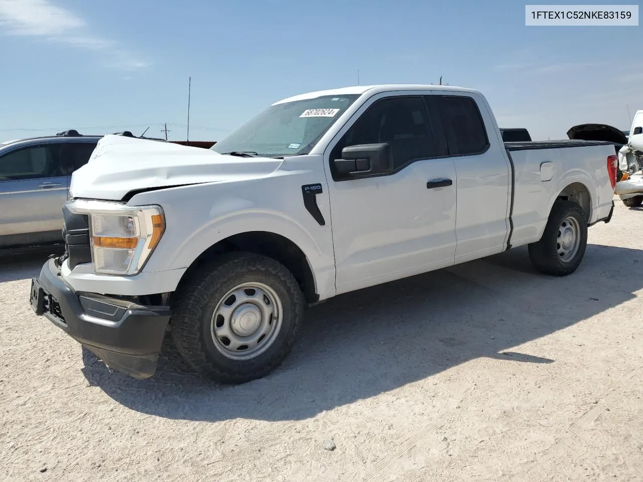 2022 Ford F150 Super Cab VIN: 1FTEX1C52NKE83159 Lot: 68702624