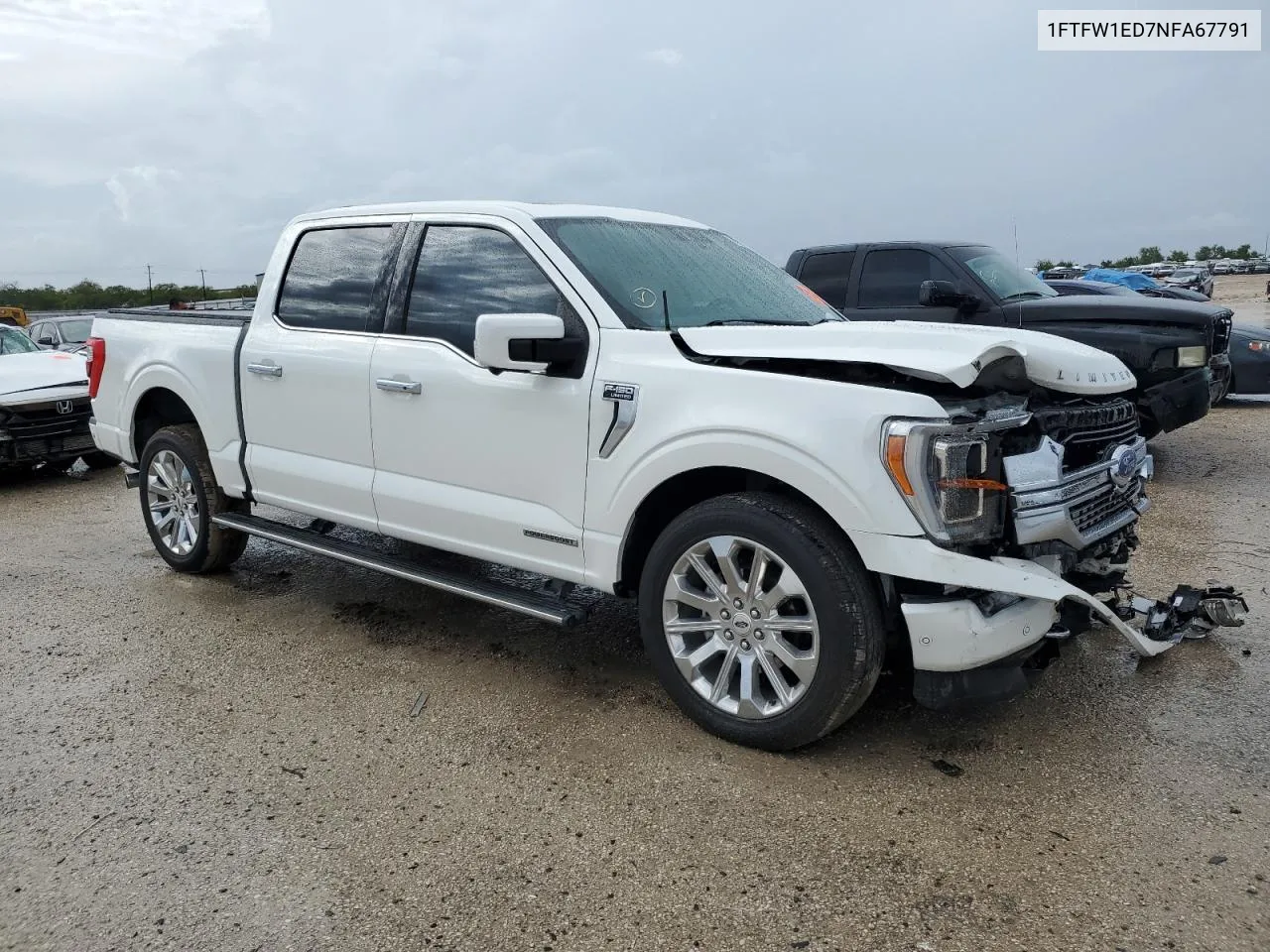 2022 Ford F150 Supercrew VIN: 1FTFW1ED7NFA67791 Lot: 70022594