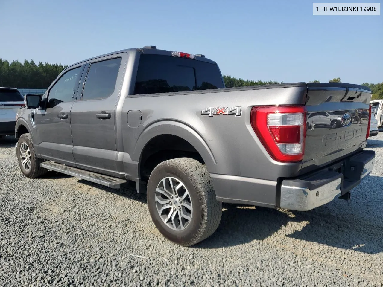 2022 Ford F150 Supercrew VIN: 1FTFW1E83NKF19908 Lot: 70284064