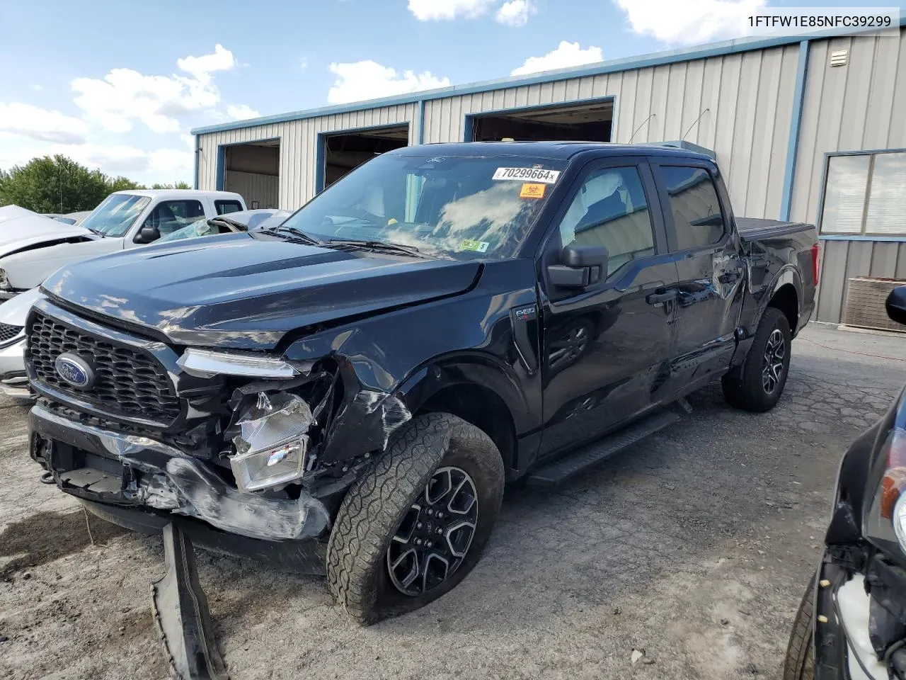 2022 Ford F150 Supercrew VIN: 1FTFW1E85NFC39299 Lot: 70299664