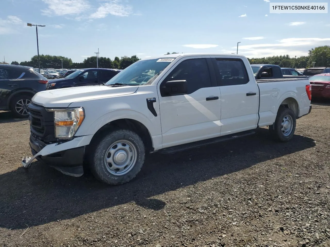 2022 Ford F150 Supercrew VIN: 1FTEW1C50NKE40166 Lot: 70380044