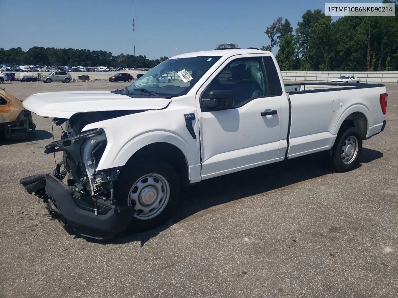 2022 Ford F150 VIN: 1FTMF1CB6NKD90214 Lot: 70958684